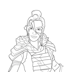 Huntress Fortnite Free Coloring Page for Kids