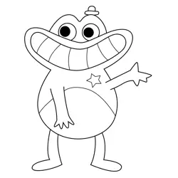 Sheriff Toadster Garten of Banban Free Coloring Page for Kids