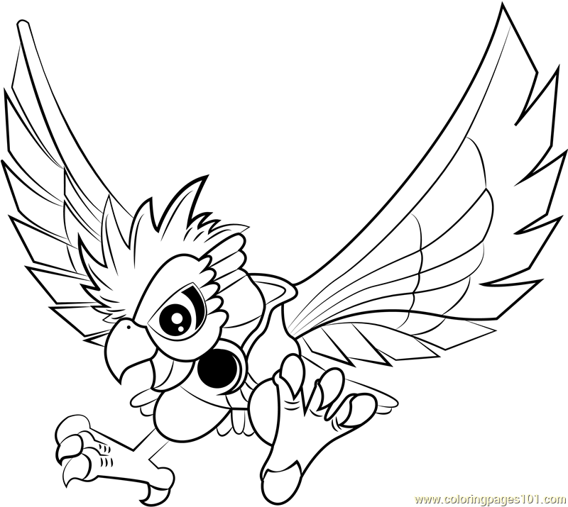 Dyna Blade Coloring Page - Free Kirby Coloring Pages : ColoringPages101.com