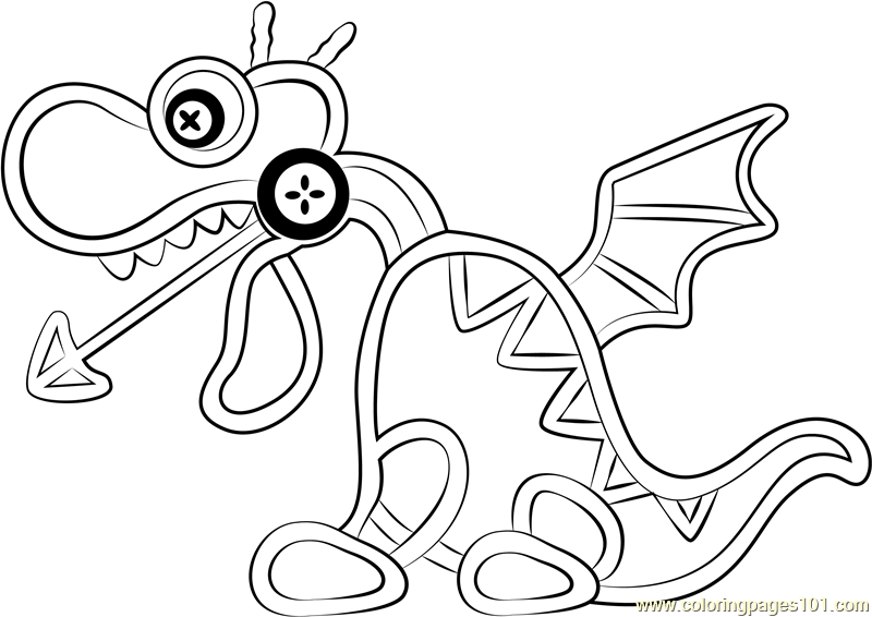 Fangora Coloring Page - Free Kirby Coloring Pages : ColoringPages101.com
