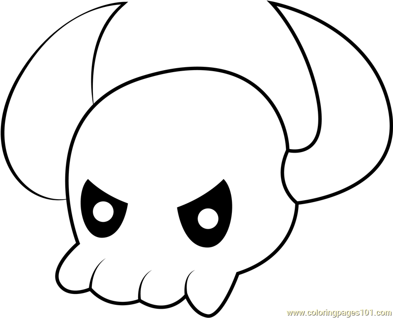 Skullseer Coloring Page - Free Kirby Coloring Pages : ColoringPages101.com