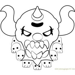 Necrodeus Free Coloring Page for Kids