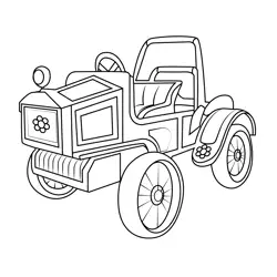 Bloom Coach Mario Kart Free Coloring Page for Kids