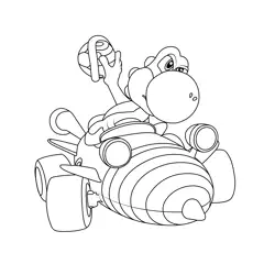Bumble V Mario Kart Free Coloring Page for Kids