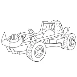 Offroader Mario Kart Free Coloring Page for Kids