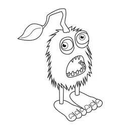 Furcorn My Singing Monsters Free Coloring Page for Kids
