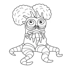 Oaktopus My Singing Monsters Free Coloring Page for Kids