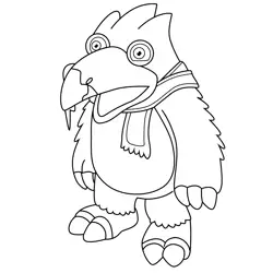 Pango My Singing Monsters Free Coloring Page for Kids