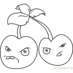 Cherry Bomb Free Coloring Page for Kids
