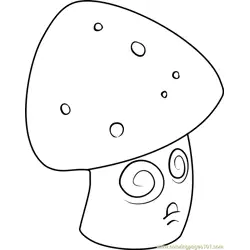 Hypno-shroom Free Coloring Page for Kids