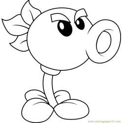 Zomboss Fire Peashooter Plants Vs Zombies Coloring Pages