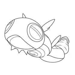 Dudunsparce Pokemon Free Coloring Page for Kids
