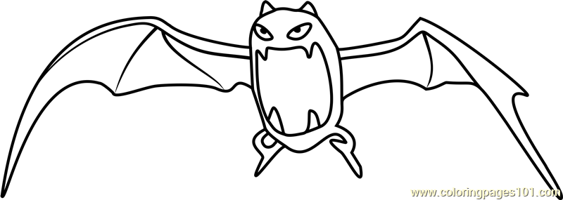 Golbat Pokemon GO Coloring Page - Free Pokémon GO Coloring Pages