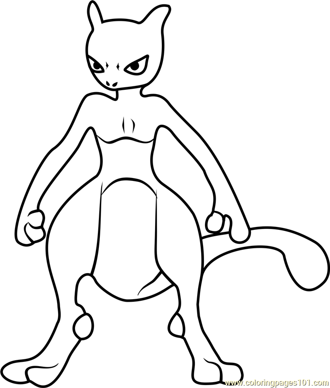 Pokemon Armored Mewtwo Coloring Pages - It is one of the sm black star
