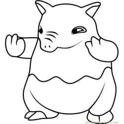 Drowzee Pokemon GO Free Coloring Page for Kids