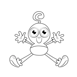 Baby Long Legs Poppy Playtime Free Coloring Page for Kids