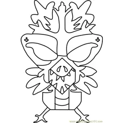 Chilldrake Undertale Free Coloring Page for Kids