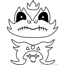 Final Froggit Undertale Free Coloring Page for Kids