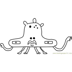Jerry Undertale Free Coloring Page for Kids