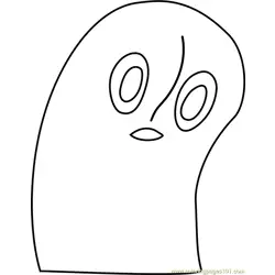 Napstablook Undertale Free Coloring Page for Kids