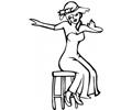 Young Woman On The Chair