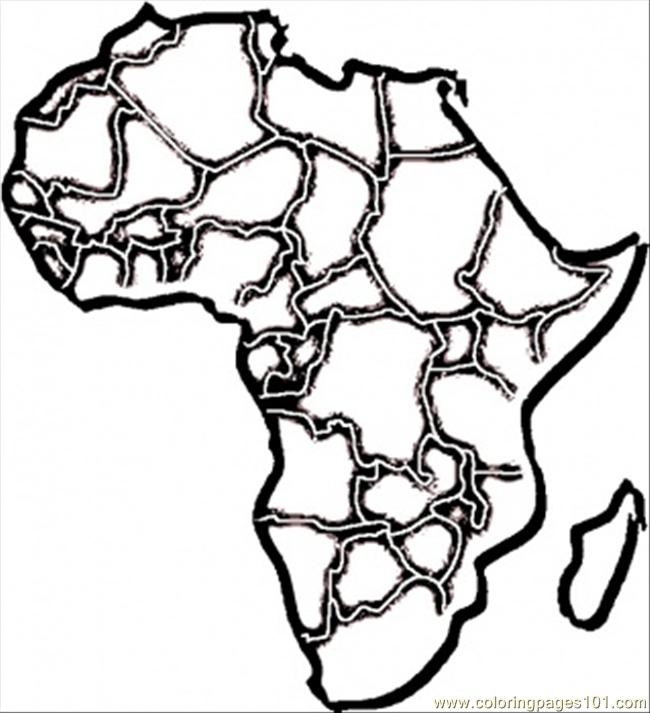 map coloring pages africa - photo #33