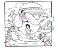 Aladin Coloring Page 18