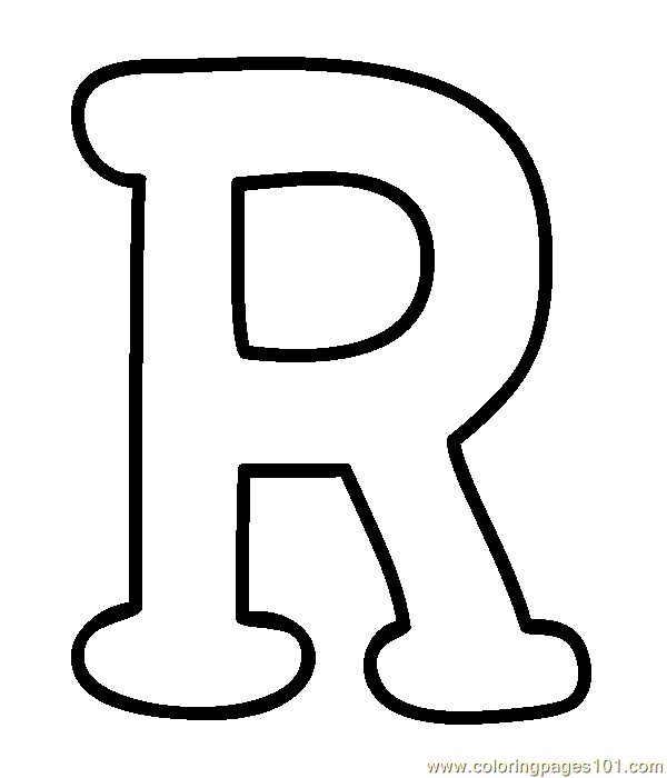 r letter coloring pages - photo #10