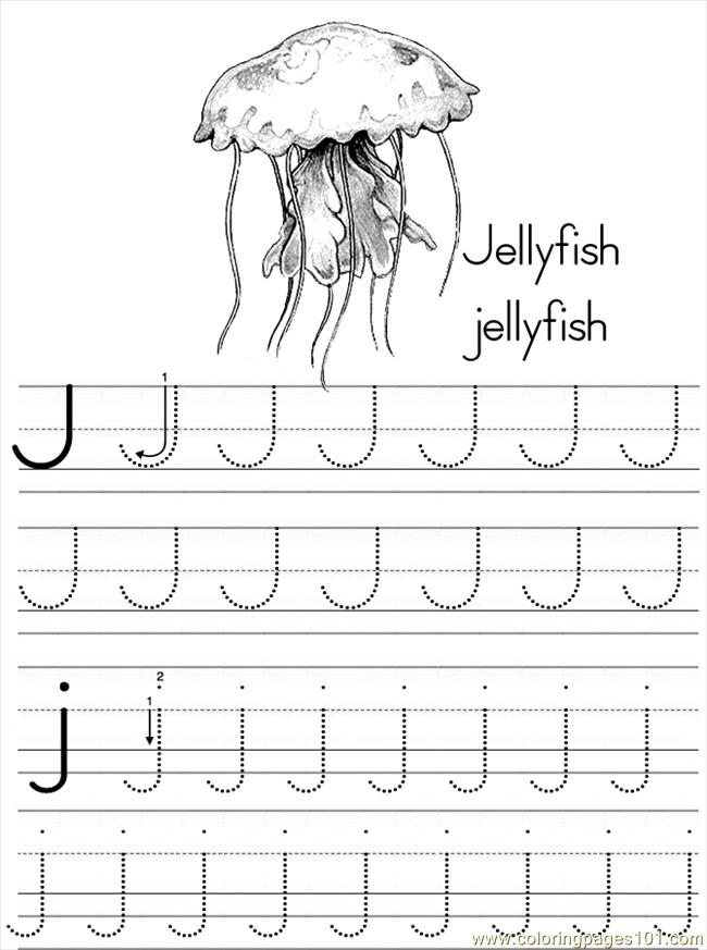 j jellyfish coloring pages - photo #26