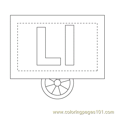 free printable coloring image L Edu