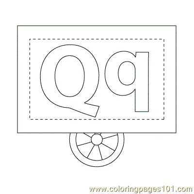free printable coloring image Q Edu