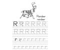 Alphabet Abc Letter R Reindeer Coloring Pages 7 Com