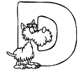 Alphabet D Coloring Pages 7 Com