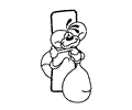 Alphabeth Didle Coloring Page 09