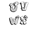 Alphabeth Funny Coloring Page 05