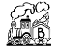 Alphabeth Trains Coloring Page 02