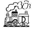 Alphabeth Trains Coloring Page 04