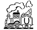 Alphabeth Trains Coloring Page 21