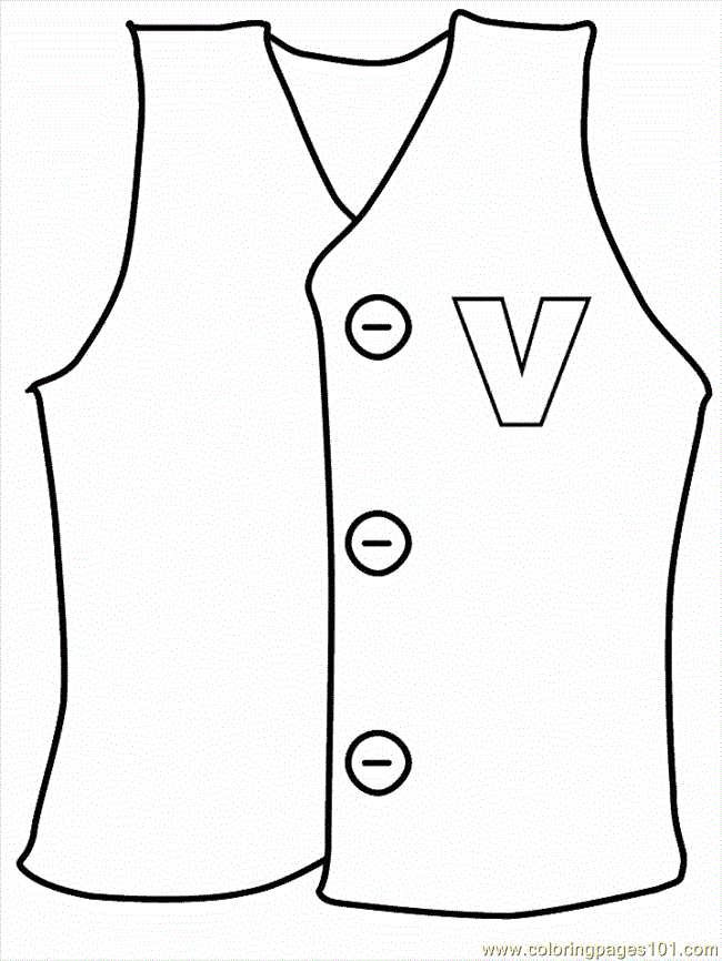 free printable coloring image V Vv