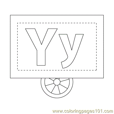 free printable coloring image Y Edu