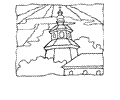 Religious Items Coloring Page 07