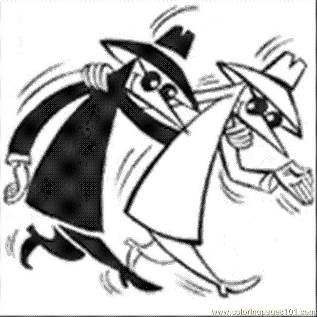 free printable coloring image Spy Vs Spy 