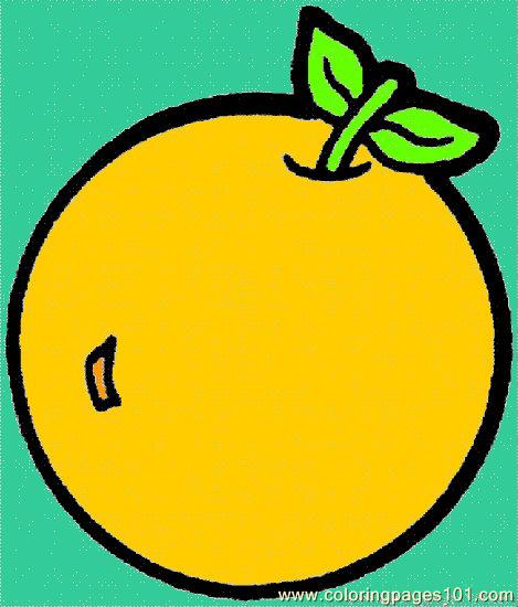 free printable coloring image Apple 4