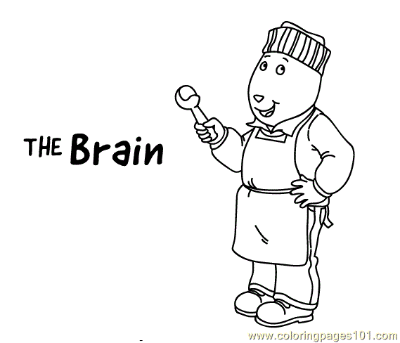 Coloring Pages Brain Coloring2 (Cartoons > Arthur) - free printable