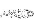 Moon And Many Stars