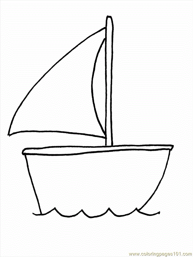 sail boat coloring pages - photo #36