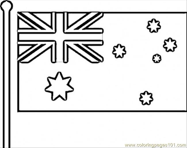 Coloring Pages Flag Of Australia Countries Australia Free
