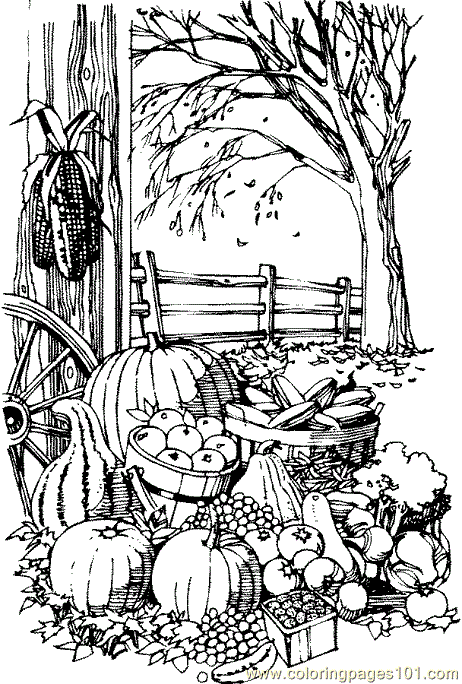 difficult fall coloring pages - photo #22