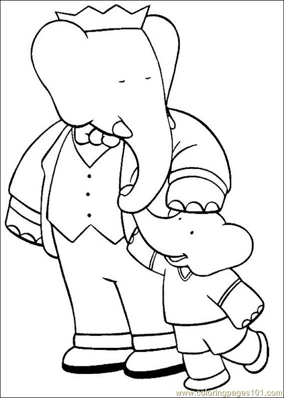 babar coloring pages - photo #1