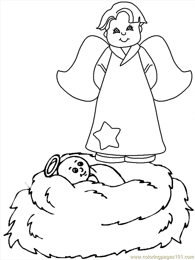 Coloring Pages Baby Jesus / Nativity / Christmas Story (Peoples > Baby ...